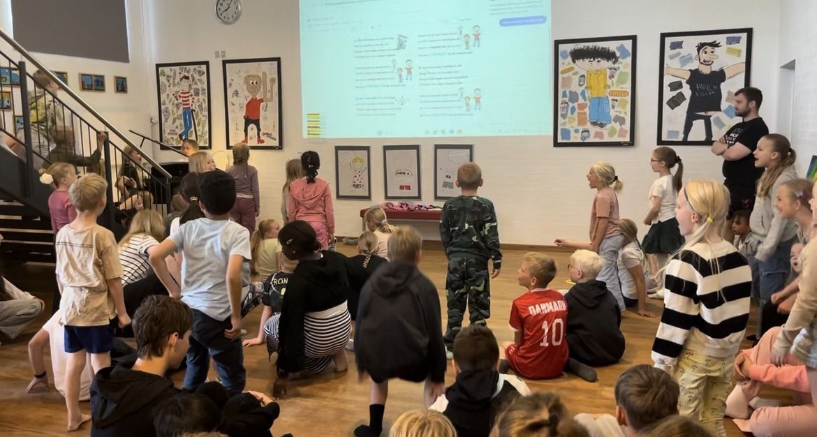 Børnene synger mentorsang